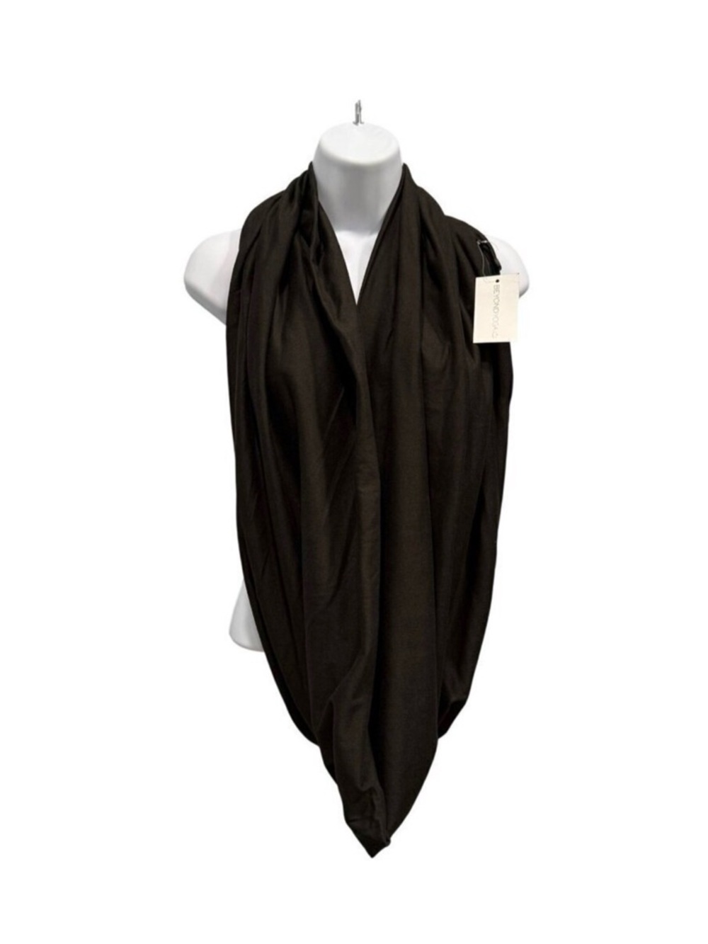 🖤 Beyond Yoga Infinity Scarf w/ Pocket Black Travel Yoga Wrap Athleisure NWT 🖤